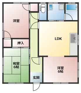 愛知県岡崎市美合西町字松下【一戸建】の間取り