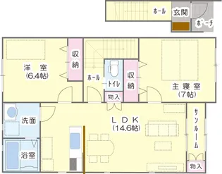 ガーデンテラス戸板【2階】の間取り