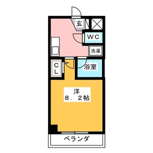 大須レジデンス【4階】の間取り