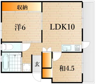 ヴィラナリー貴船1号棟【3階】の間取り