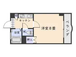 ルクール下荒田【5階】の間取り