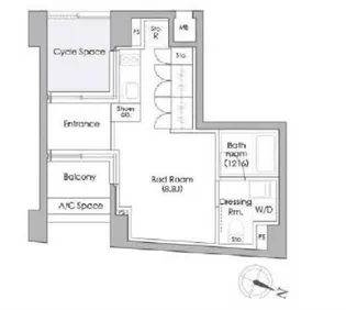 プライムガーデン駒沢大学【7階】の間取り