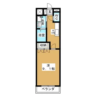 リヴァージュ A棟【2階】の間取り