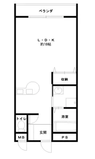 グランデール駅西【3階】の間取り