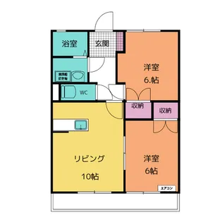 トップヒルズ【2階】の間取り