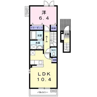 メゾン ジェルメ【2階】の間取り