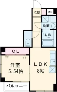 ティーズヴィラ【4階】の間取り