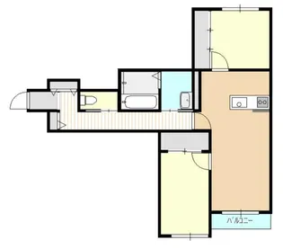 Belle Lead中島東【1階】の間取り