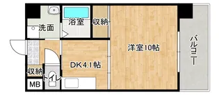 ジュネス坂本【6階】の間取り