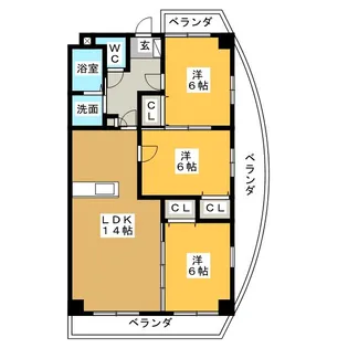 La prima casa【3階】の間取り