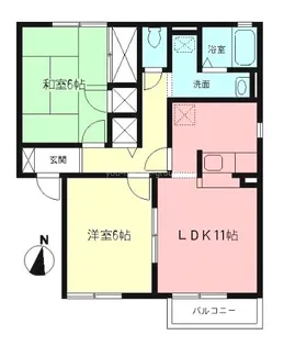 神奈川県南足柄市和田河原【アパート】の間取り