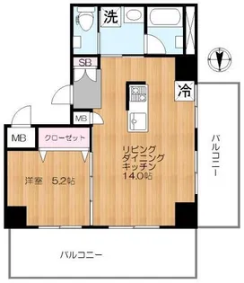 モンテヴェルデ神楽坂弐番館【4階】の間取り