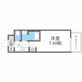 グランパシフィック玉出【2階】の間取り