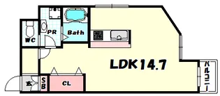 シルフィード・ドゥ・花隈【2階】の間取り