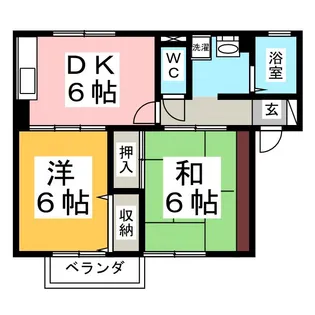 ヴィステリアA【1階】の間取り