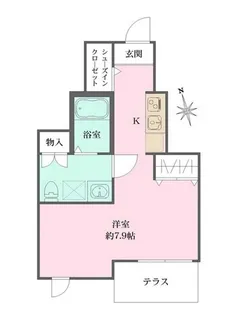 恵比寿樹乃家【1階】の間取り