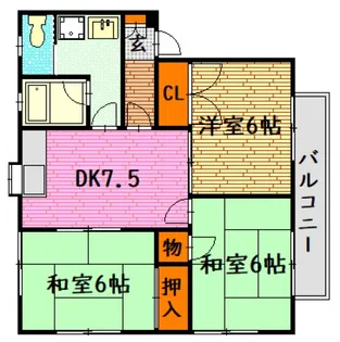 コーポイシバシ【2階】の間取り