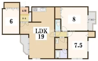 京都府京都市中京区海老屋町【マンション】の間取り