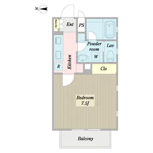 ベルデュール 八幡山【2階】の間取り