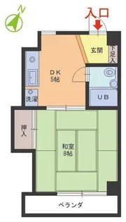 パセオ志比口【3階】の間取り