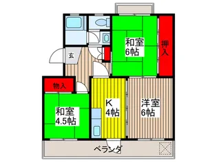 星野マンション【4階】の間取り