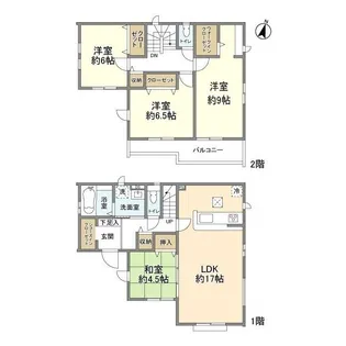 埼玉県比企郡川島町大字下伊草【一戸建】の間取り