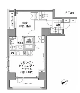 東京都中央区八丁堀3【マンション】の間取り