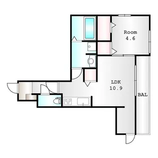 群馬県高崎市羅漢町【アパート】の間取り