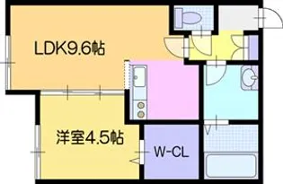 1LDKの間取り画像