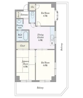 3DKの間取り画像