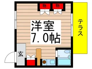 三善マンション本八幡【1階】の間取り