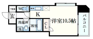 アーバンルーム平和大通り【5階】の間取り
