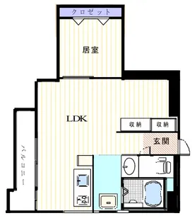 ローヤル若葉【1階】の間取り