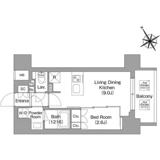 東京都台東区蔵前4【マンション】の間取り