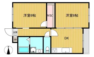 高浜レジデンス【2階】の間取り