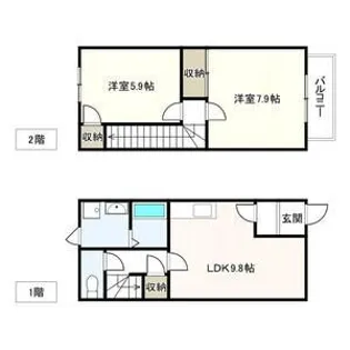 光の森TerraceAの間取り
