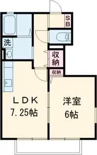 グリーンビレッジF.M D棟【1階】の間取り