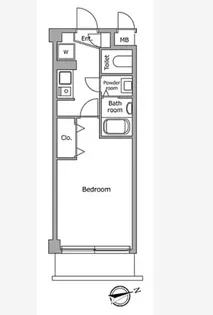 レジディア本郷菊坂プレイス【1階】の間取り