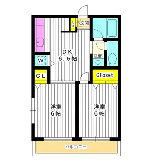 東京都練馬区富士見台3【アパート】の間取り