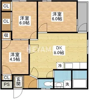パセオ34【4階】の間取り