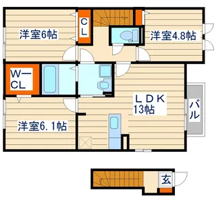 シルビア【2階】の間取り