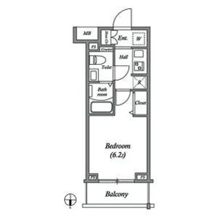 GENOVIA大崎skygarden【2階】の間取り