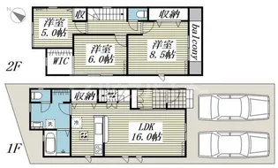 埼玉県さいたま市西区大字指扇【一戸建】の間取り