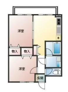 ケヤキの庄B棟【2階】の間取り