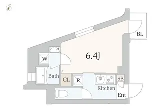 GranDuo三軒茶屋7【2階】の間取り
