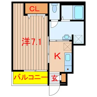 クラシオ北習志野【1階】の間取り