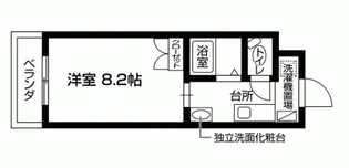 エクセラン調布【1階】の間取り