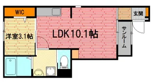 広島県三次市十日市南6【アパート】の間取り