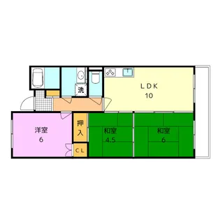 フローレンス吉田【5階】の間取り