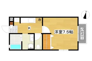 1Kの間取り画像